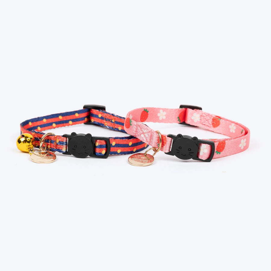 HUFT Meowvelous Collars For Cat - Pink & Navy