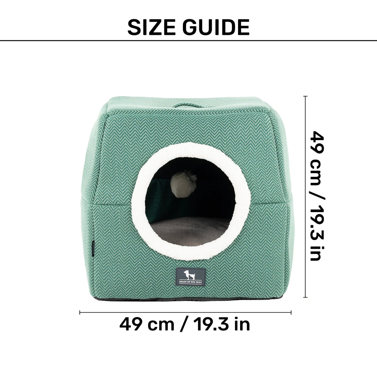 HUFT Furbulous Tent Bed For Dog - Green