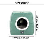 HUFT Furbulous Tent Bed For Dog - Green