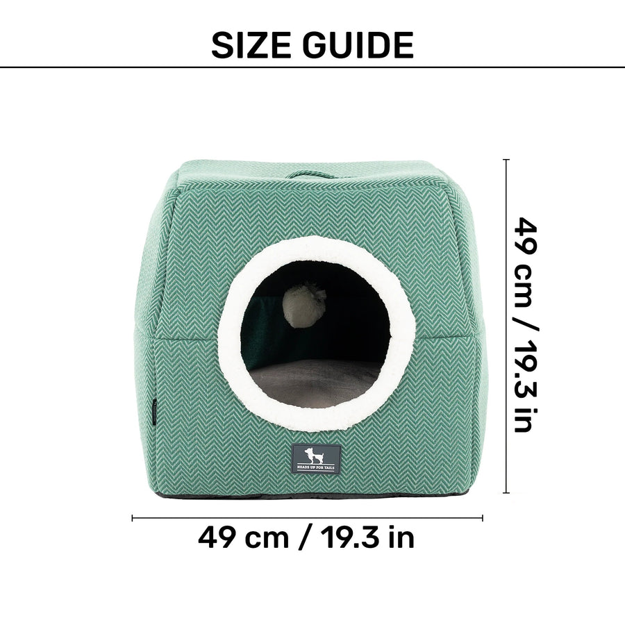 HUFT Furbulous Tent Bed For Dog - Green