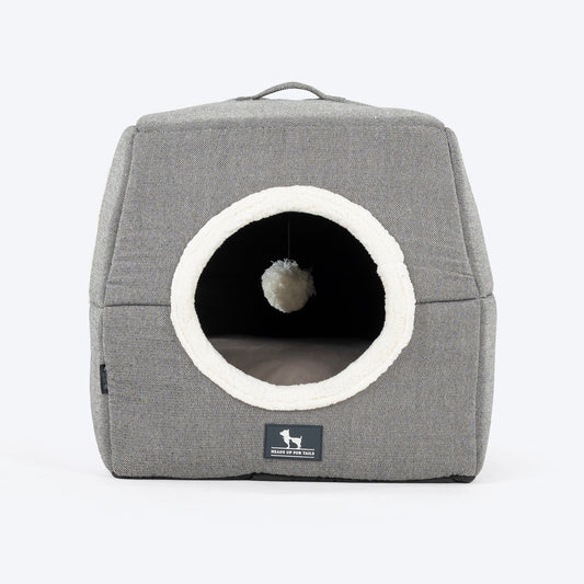 HUFT Furbulous Tent Bed For Cat - Grey