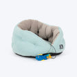 HUFT Purrfect Perch Bed With Fish Plush Toy For Cat & Puppy - Light Blue & Grey