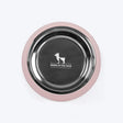 HUFT Breezy Basics Wave Embossed Melamine Bowl For Dog - Peach