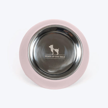HUFT Breezy Basics Elevated Bowl For Dog - Peach