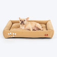 HUFT Flutter Of Love Lounger Bed For Dog - Light Brown