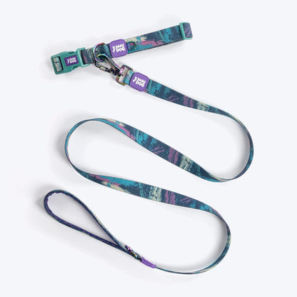 Dash Dog Wild Ridge Waterproof Collar & Leash Set For Dog - Green