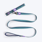 Dash Dog Trail Tails Waterproof Collar & Leash Set For Dog - Blue