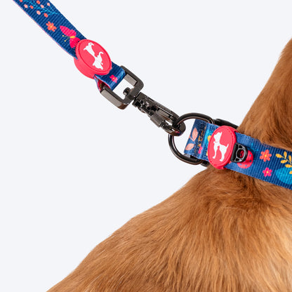 HUFT Bloomscape Leash For Dog - Navy Blue