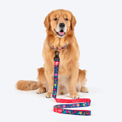 HUFT Bloomscape Leash For Dog - Navy Blue