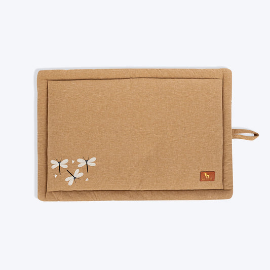 HUFT Flutter Of Love Mat For Dog - Light Brown