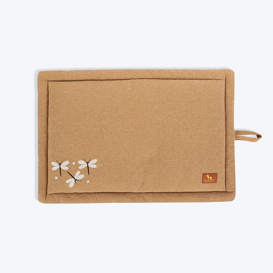 HUFT Flutter Of Love Mat For Dog - Light Brown