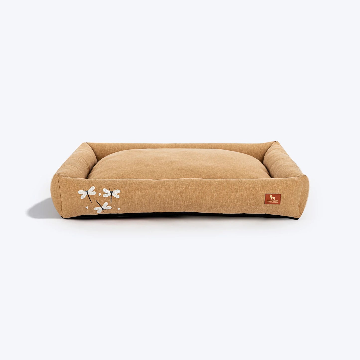 HUFT Flutter Of Love Lounger Bed For Dog - Light Brown