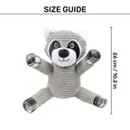 HUFT Bucky Beaver Squeaky Plush Toy For Dog - Grey