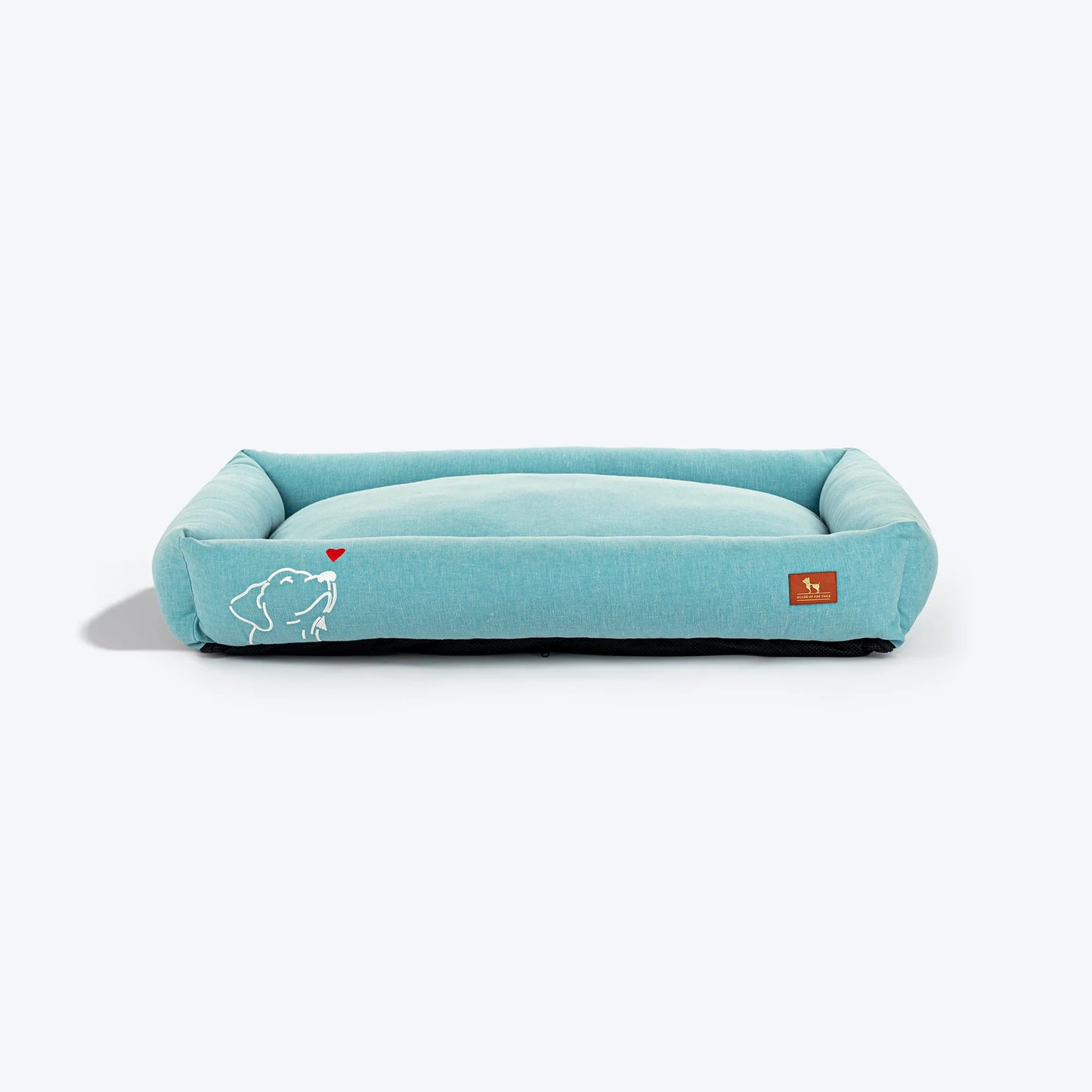 HUFT Sniff The Love Lounger Bed For Dog - Light Blue