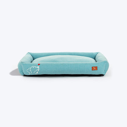 HUFT Sniff The Love Lounger Bed For Dog - Light Blue
