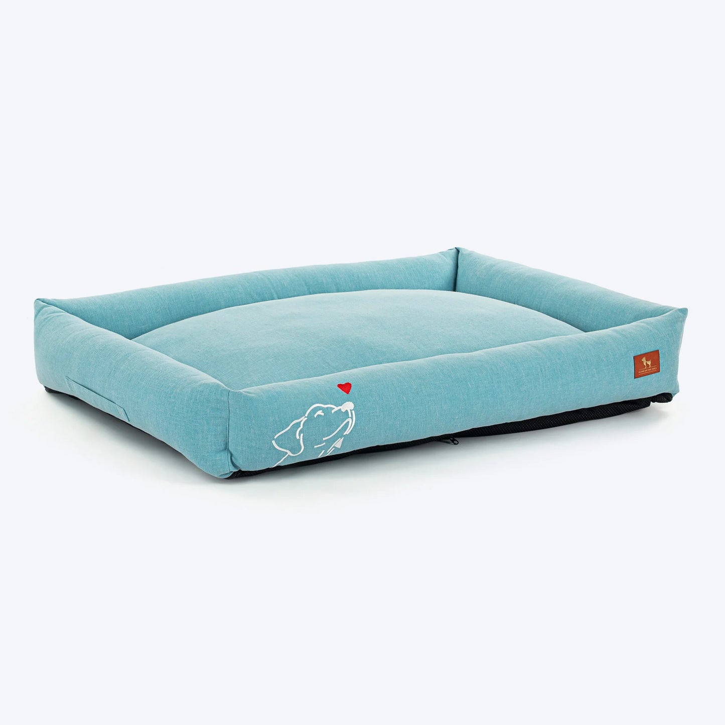 HUFT Sniff The Love Lounger Bed For Dog - Light Blue