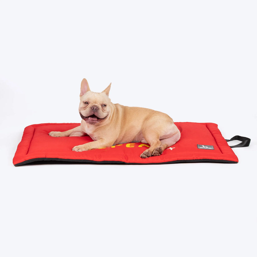 HUFT Eat Sleep Play Repeat Dog Mat - Red