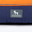 HUFT Woofie Classic Lounger Bed For Dog - Blue & Orange