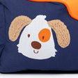 HUFT Woofie Classic Lounger Bed For Dog - Blue & Orange