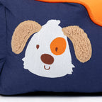 HUFT Woofie Classic Lounger Bed For Dog - Blue & Orange