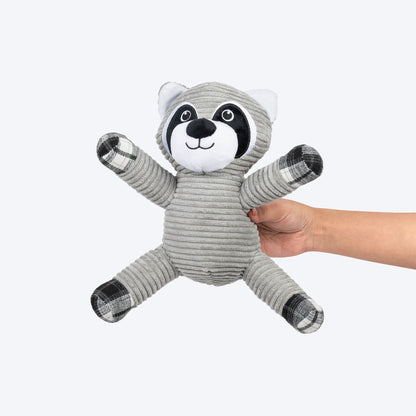 HUFT Bucky Beaver Squeaky Plush Toy For Dog - Grey