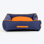 HUFT Woofie Classic Lounger Bed For Dog - Blue & Orange