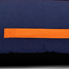 HUFT Woofie Classic Lounger Bed For Dog - Blue & Orange