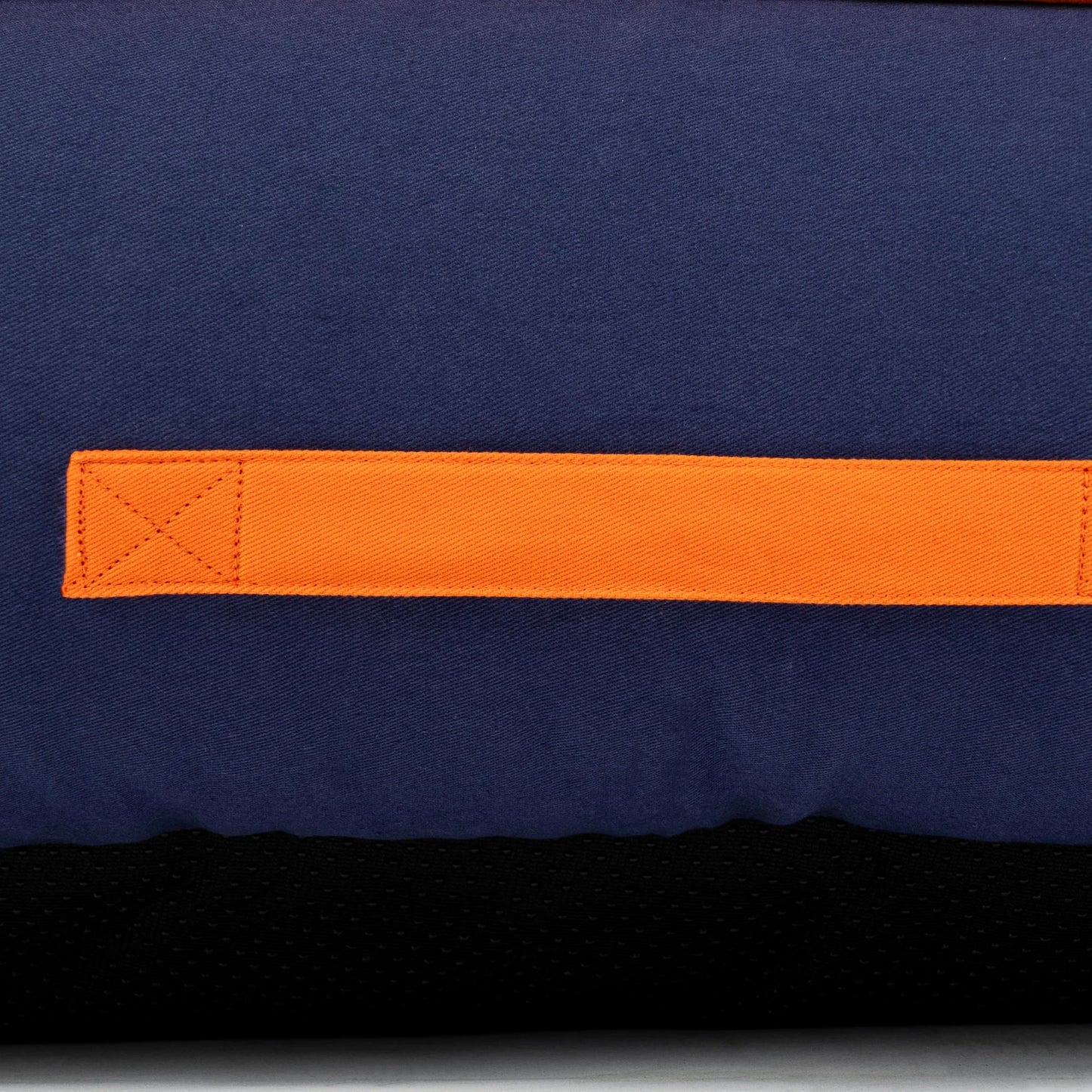 HUFT Woofie Classic Lounger Bed For Dog - Blue & Orange