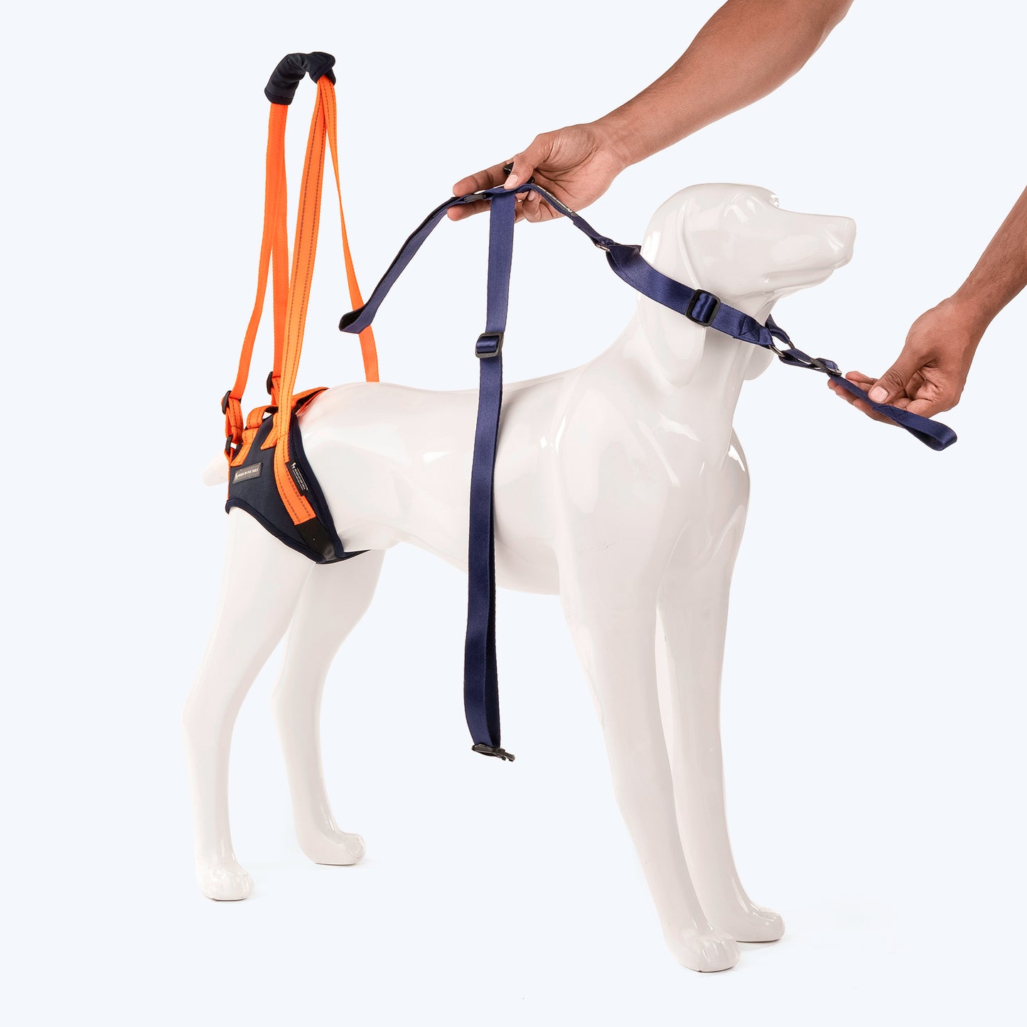 HUFT Trooper Hind Leg Support Lift Harness For Dogs - Navy Blue - Set Of 2