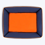HUFT Woofie Classic Lounger Bed For Dog - Blue & Orange