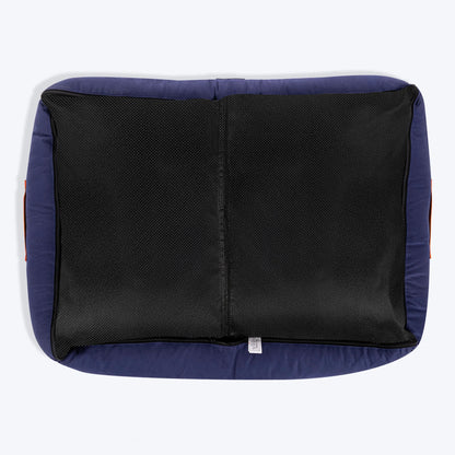 HUFT Woofie Classic Lounger Bed For Dog - Blue & Orange