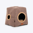 HUFT Furbulous Tent Bed For Cat - Brown & Beige