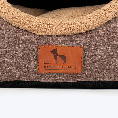 HUFT Furbulous Tent Bed For Cat - Brown & Beige