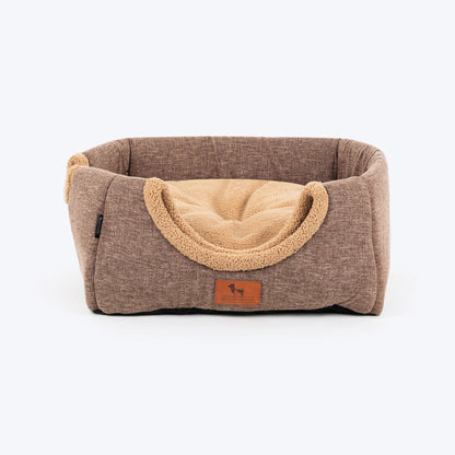 HUFT Furbulous Tent Bed For Cat - Brown & Beige