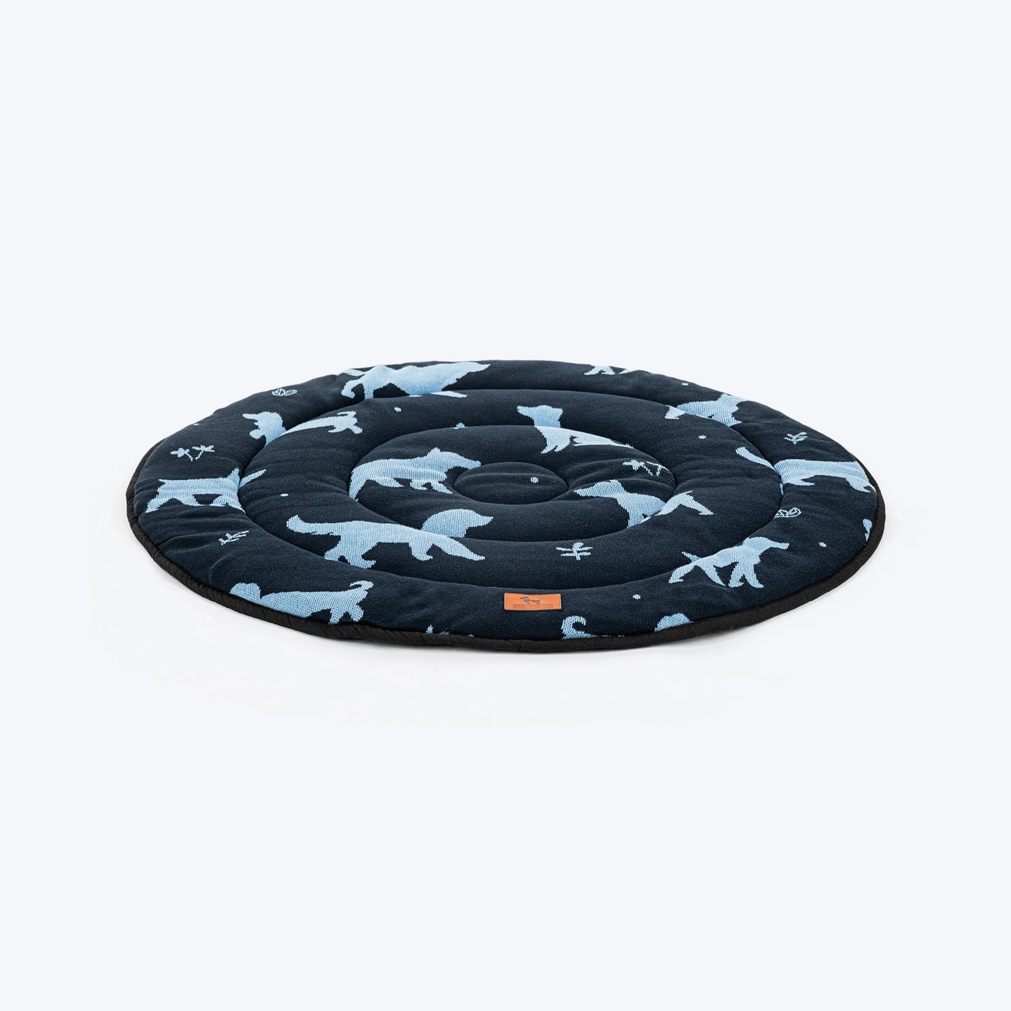 HUFT Shadow Tails Round Mat For Dog - Blue