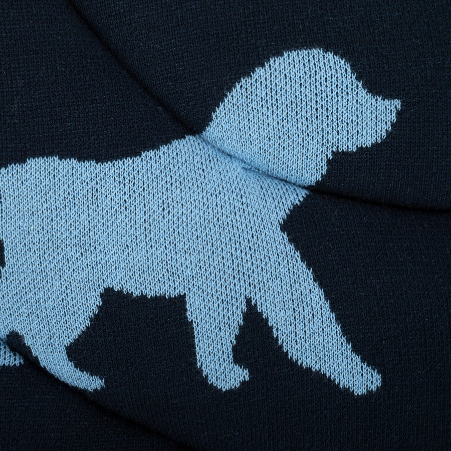 HUFT Shadow Tails Round Mat For Dog - Blue