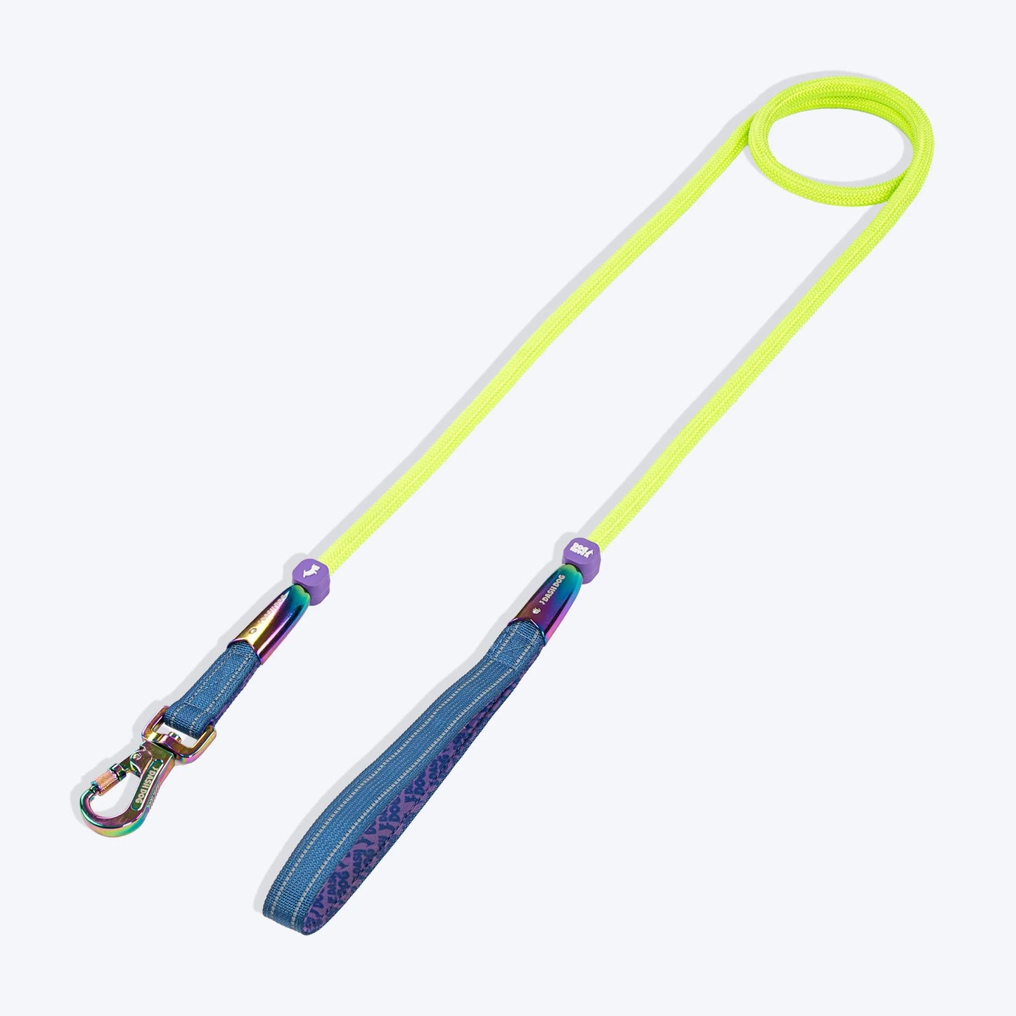 Dash Dog Wanderer Rope Leash For Dog - Neon Green