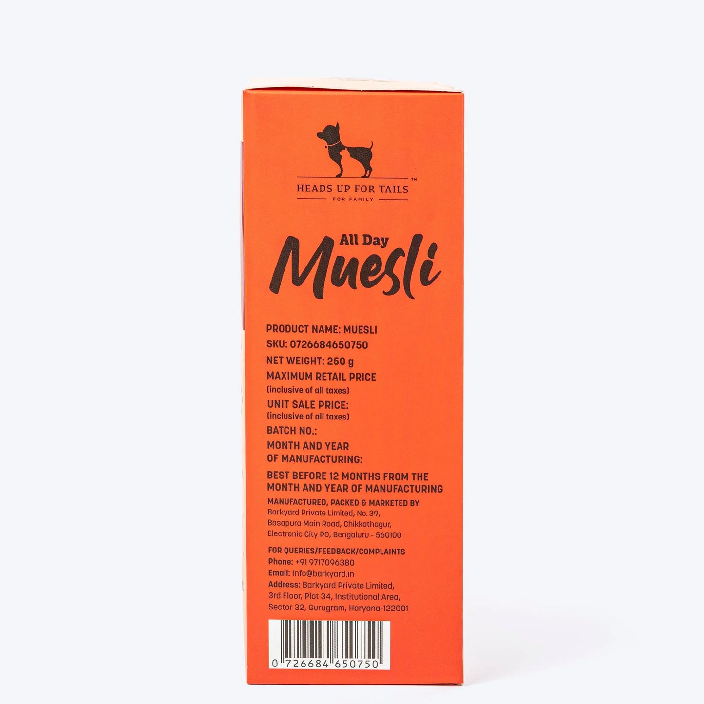HUFT All Day Muesli with Chicken, Carrots and Beetroot Doggie Treat - 250 gm