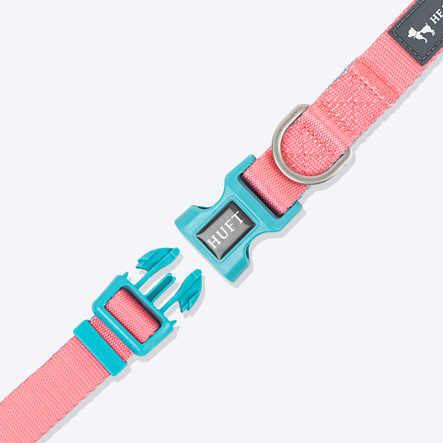 HUFT Dichromatic Collar For Dog - Red & Blue