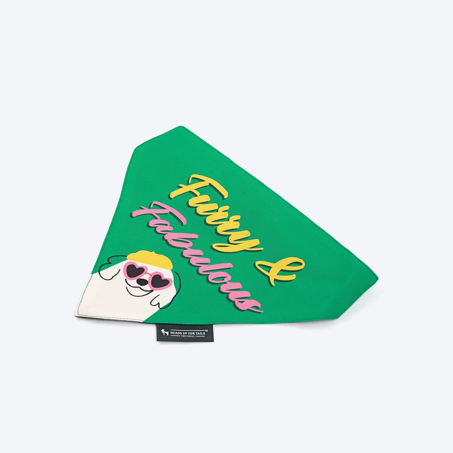 HUFT Furry & Fabulous Bandana For Dog - Green