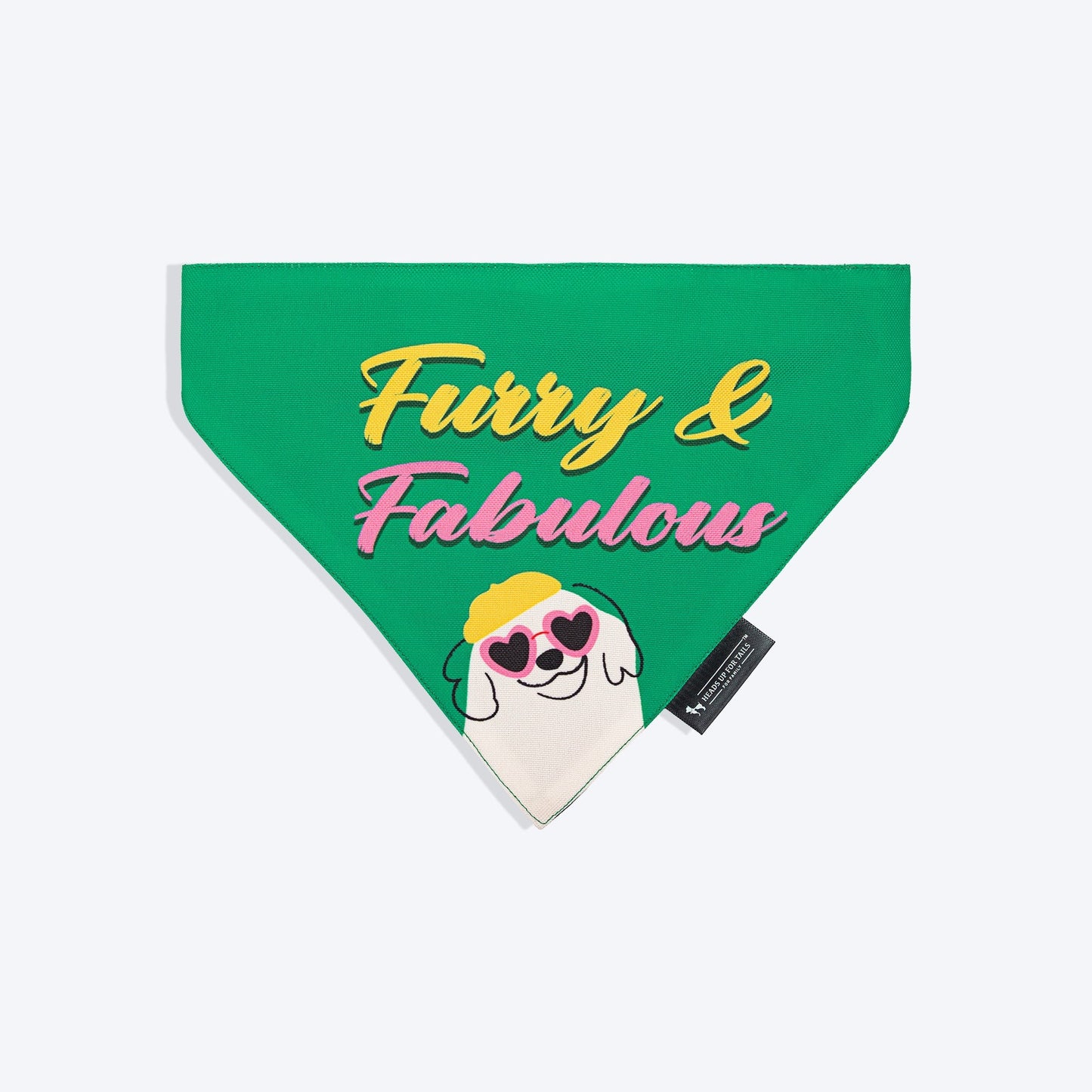 HUFT Furry & Fabulous Bandana For Dog - Green