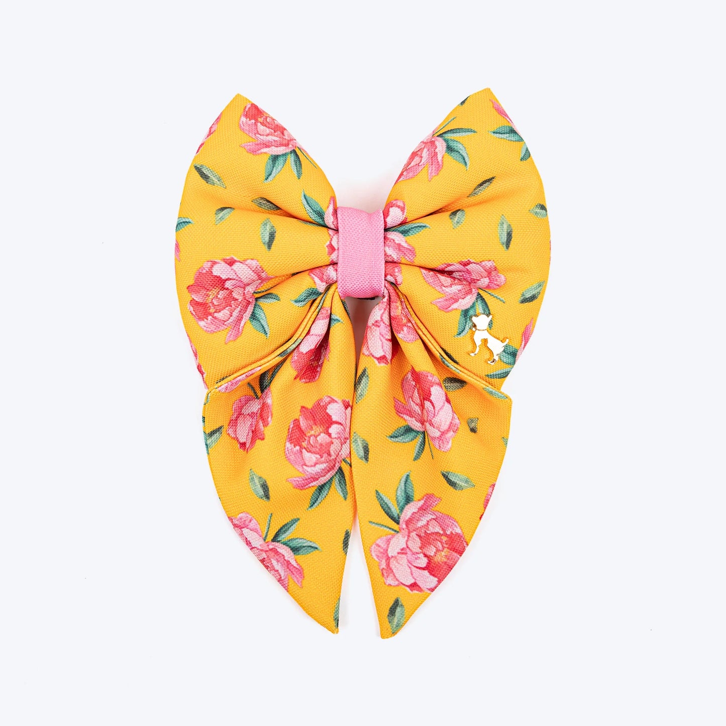 HUFT Blush Bloom Lady Bow Tie For Dog - Yellow