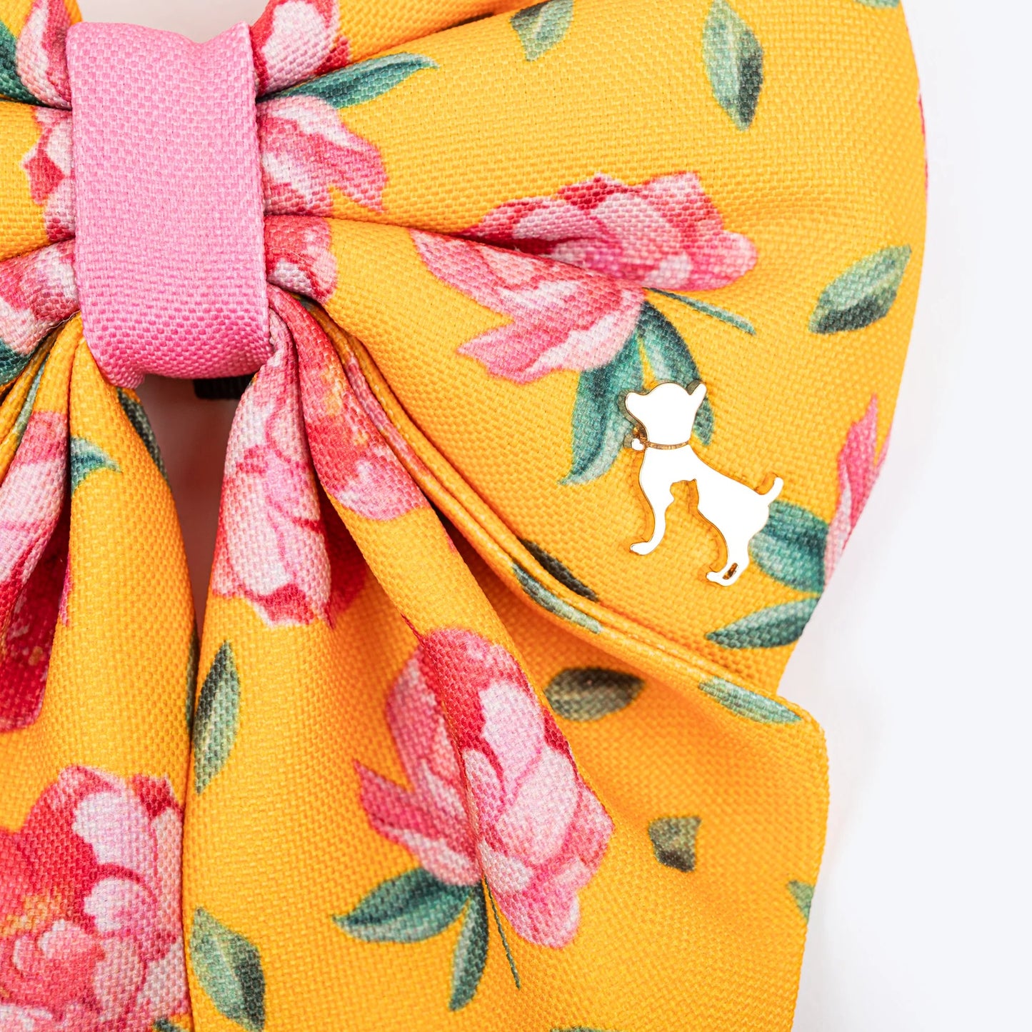 HUFT Blush Bloom Lady Bow Tie For Dog - Yellow