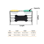 HUFT Pawlicious Double Diner For Dog - Multicolor