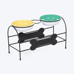HUFT Pawlicious Double Diner For Dog - Multicolor
