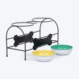 HUFT Pawlicious Double Diner For Dog - Multicolor
