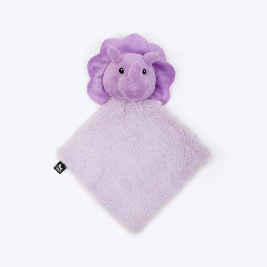 HUFT Crinkly Rumbly Rhino Plush Toy For Small Dog - Lavender