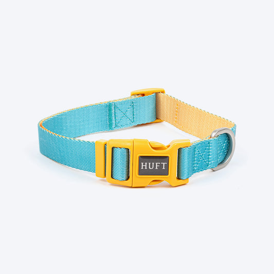 HUFT Dichromatic Collar For Dog - Turquoise & Orange