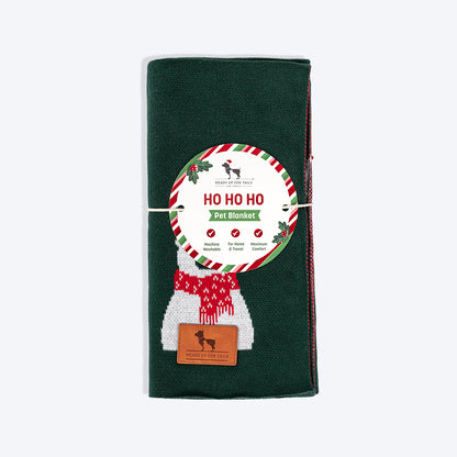 HUFT Pawlar Bear Blanket For Dog & Cat - Green