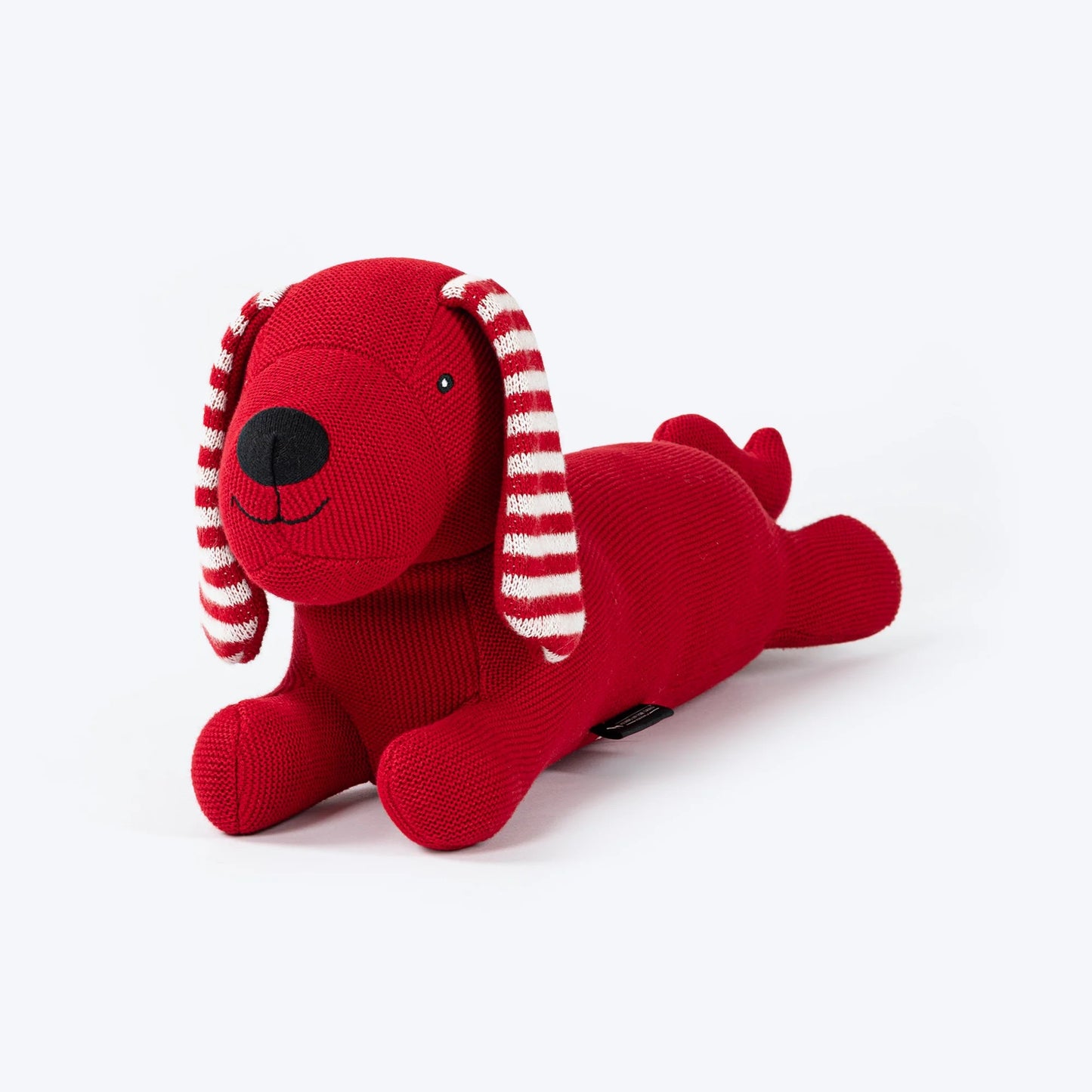 HUFT Stripes & Snouts Blanket With Cushion For Dog - Red - L